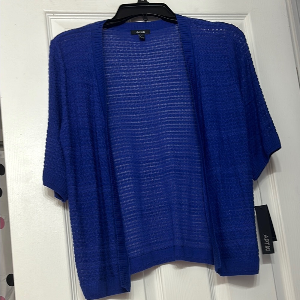 Apt. 9 Blue Cardigan with Relaxed Fit